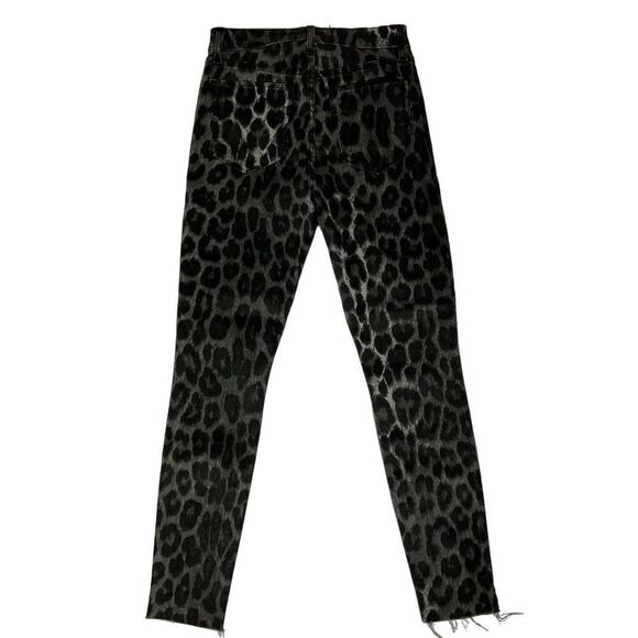 Joe's Jeans Flawless The Charlie High Rise Skinny Ankle Jeans, Grey Leopard, 25 - Picture 14 of 16